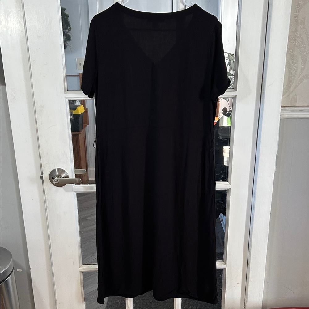 362. (Rack) Black Midi Dress - Picture 6 of 6
